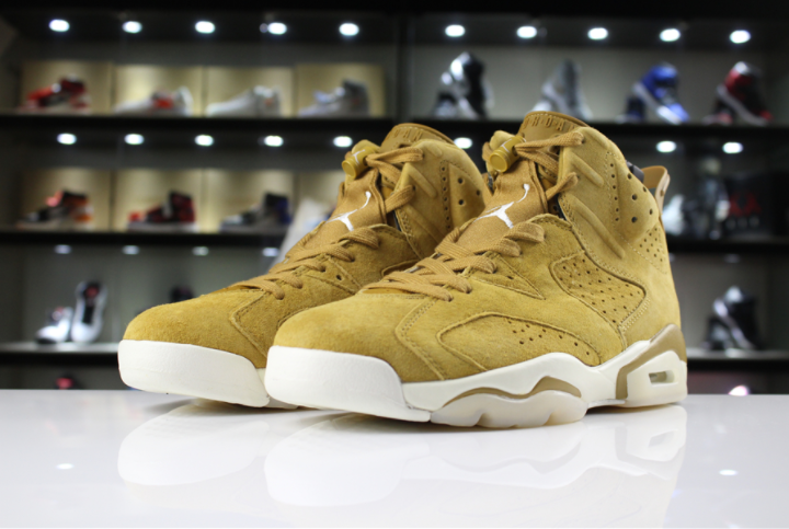 Air Jordan 6 Wheat Golden Harvest Elemental Gold Shoes